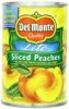 Del Monte peaches sliced lite Calories