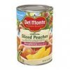 Del Monte peaches sliced, raspberry flavored Calories