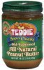 Teddie peanut butter old fashioned, super chunky Calories