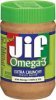 Jif peanut butter omega 3 extra crunchy Calories