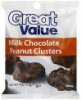 Great Value peanut clusters milk chocolate Calories