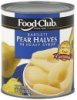 Food Club pear halves bartlett, in heavy syrup Calories