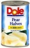 Dole pear halves in 100% juice Calories