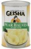 Geisha pear halves in light syrup Calories