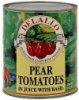 Delallo pear tomatoes in juice with basil Calories
