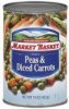 Market Basket peas & diced carrots fancy Calories