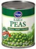 Kroger peas early, small very young Calories