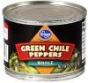 Kroger peppers green chile, whole Calories