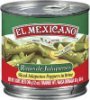 El Mexicano peppers sliced jalapeno Calories