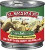 El Mexicano peppers whole jalapeno Calories
