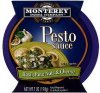 Monterey Pasta Company pesto sauce with basil, pine nuts & cheese Calories
