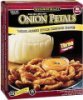 Restaurant Quality petals bakeable breaded onion w/aussie style dipping sauce Calories