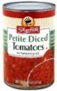 ShopRite petite diced tomatoes Calories