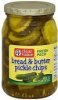 Clear Value pickle chips bread & butter Calories