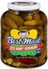 Best Maid pickles baby koshers Calories