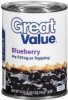Great Value pie filling blueberry Calories
