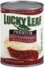 Lucky Leaf pie filling or topping premium, red raspberry Calories