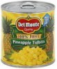 Del Monte pineapple tidbits in its own juice Calories