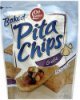 Old London pita chips baked, garlic Calories