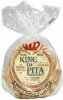 King of Pita Bakery pitas white bread, small Calories