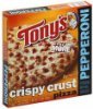 Tonys pizza crispy crust, pepperoni Calories