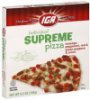 IGA pizza individual, supreme Calories