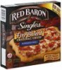 Red Baron pizza original crust, pepperoni Calories