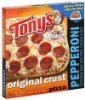 Tonys pizza original crust, pepperoni Calories