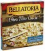 Bellatoria pizza ultra thin crust, garlic chicken alfredo Calories