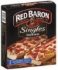 Red Baron pizzas french bread, pepperoni Calories