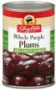 ShopRite plums whole purple, in light syrup Calories