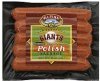 Alpine Meats polish sausage seasoned, san francisco giants Calories