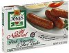 Jones Dairy Farm pork sausage & rice links light Calories