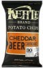 Kettle potato chips cheddar beer Calories