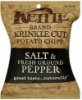 Kettle potato chips krinkle cut, salt & fresh ground pepper Calories