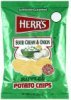 Herrs potato chips ripples, sour cream & onion Calories