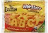 Ians potato fries alphabet shaped Calories