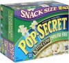 Pop Secret premium popcorn snack size, kettle corn, 94% fat free Calories