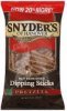 Snyders pretzels old fashioned dipping sticks Calories