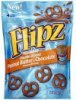 flipz pretzels peanut butter & chocolate covered, double-dipped Calories