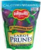 Del Monte prunes with pits, large, dried plums Calories