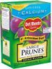 Del Monte prunes with pits, large Calories