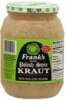 Franks quality polish style kraut with caraway Calories