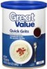 Great Value quick grits Calories