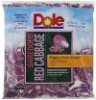 Dole red cabbage shredded Calories