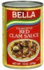 Bella red clam sauce italian style Calories