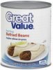 Great Value refried beans fat free Calories