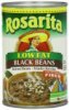 Rosarita refried beans low fat, black Calories