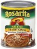 Rosarita refried beans traditional, no fat Calories