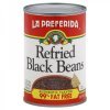 La Preferida refried black beans fat free Calories